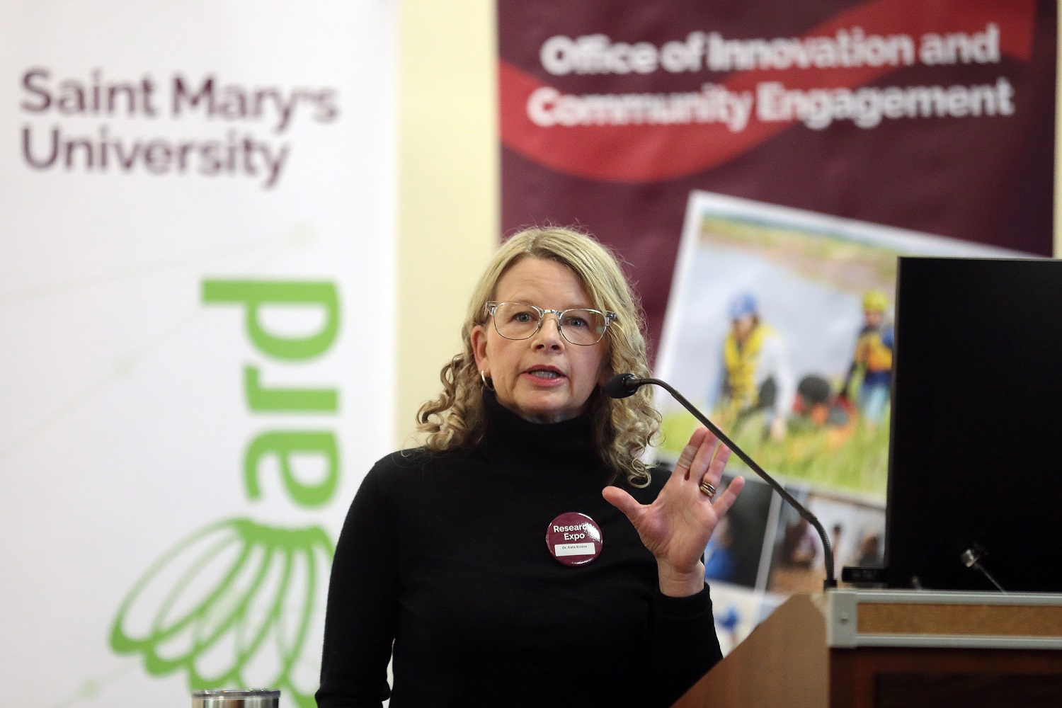 Kate Ervine Presenting at Research Expo 2025