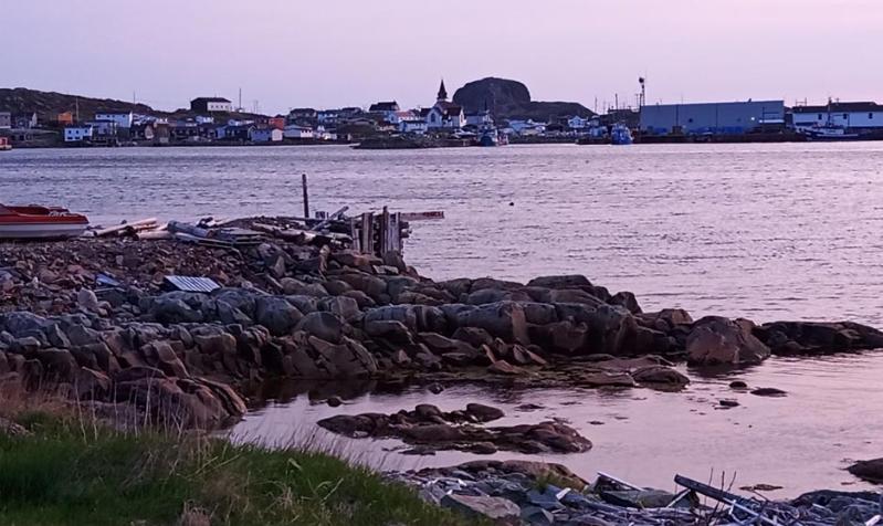 Newfoundland and Labrador harbour during sunset